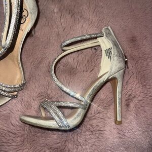 Golden Prom Heels